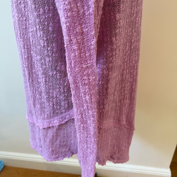 We The Free Ocean Air Hacci Sweater in Magenta Magic - Picture 4 of 11